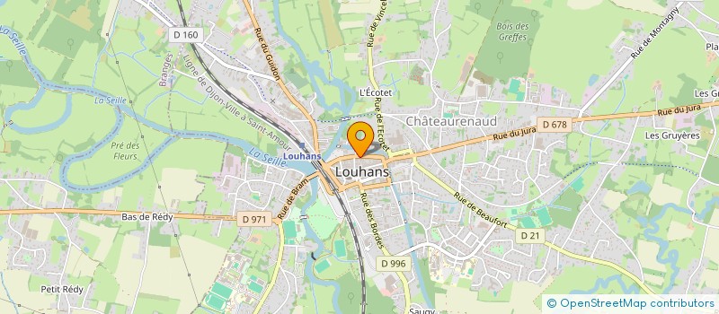 localisation de l'entreprise SAS CASA CORSA à LOUHANS