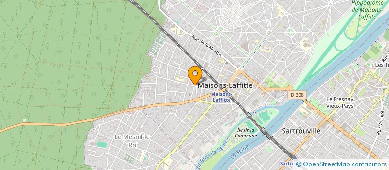 localisation de l'entreprise SAS CASAM  MAISONS-LAFFITTE