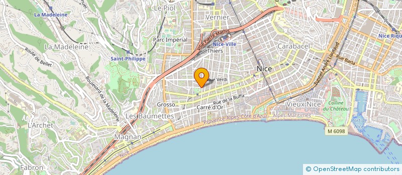 localisation de l'entreprise SAS CASHDAM  NICE