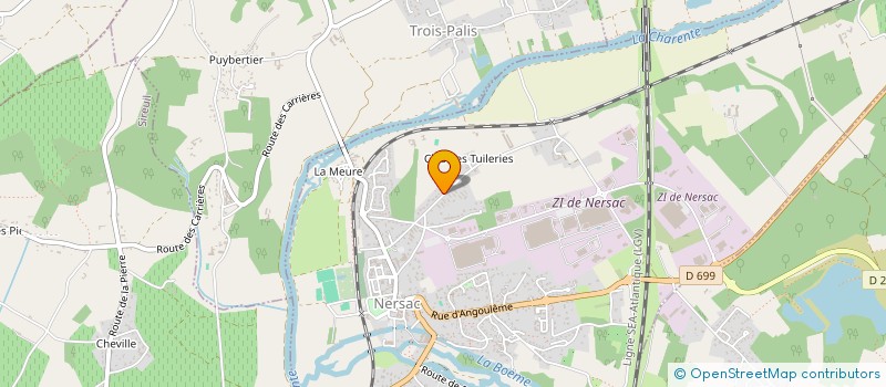 localisation de l'entreprise SAS CASINI  NERSAC