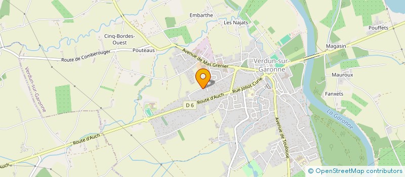 localisation de l'entreprise SAS CASTELLI PIZZA  VERDUN-SUR-GARONNE