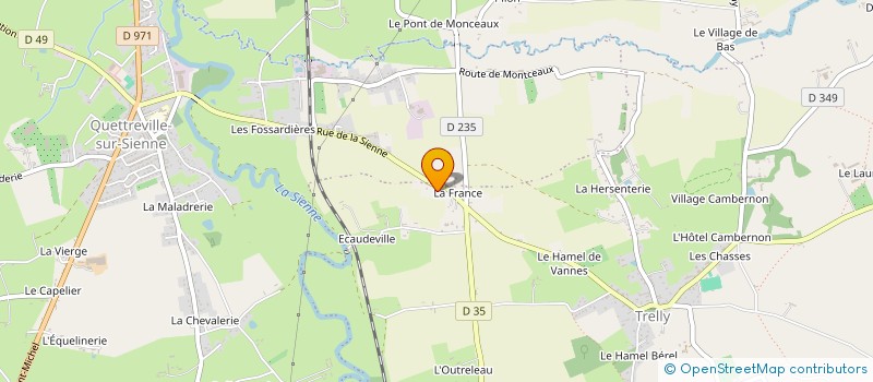 localisation de l'entreprise SAS CATHERINE PHILIPPE  QUETTREVILLE-SUR-SIENNE