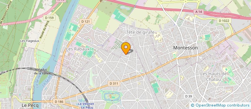 localisation de l'entreprise SAS CATHY TAMBURLIN  LE VESINET