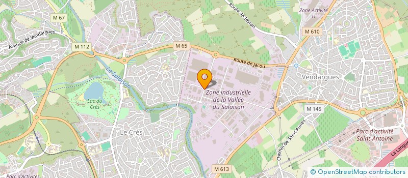localisation de l'entreprise SAS CAUMES ARMATURES à VENDARGUES