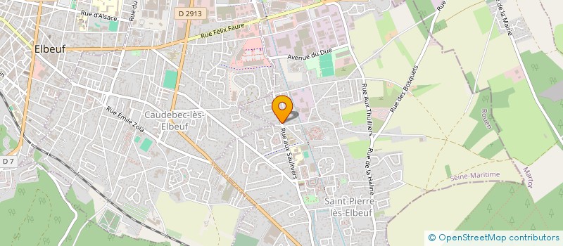 localisation de l'entreprise SAS CAUX VALLEE DE SEINE  CAUDEBEC-LES-ELBEUF