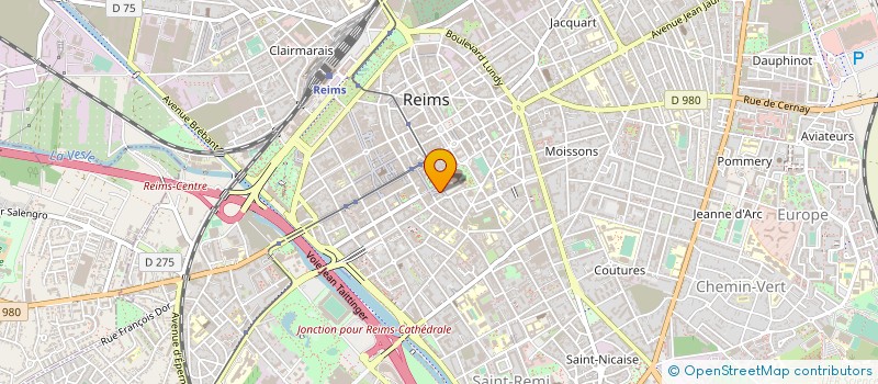 localisation de l'entreprise SAS CAVE DES SACRES à REIMS