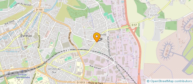 localisation de l'entreprise SAS CB COIFFURE à EVREUX