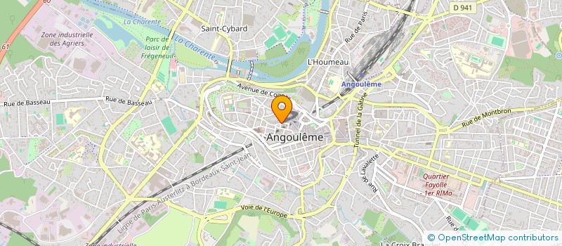 localisation de l'entreprise SAS CB2M OPTIQUE à ANGOULEME