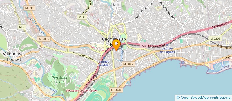 localisation de l'entreprise SAS CBS à CAGNES-SUR-MER