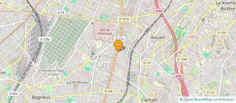 localisation de l'entreprise SAS CC FOOD  ARCUEIL