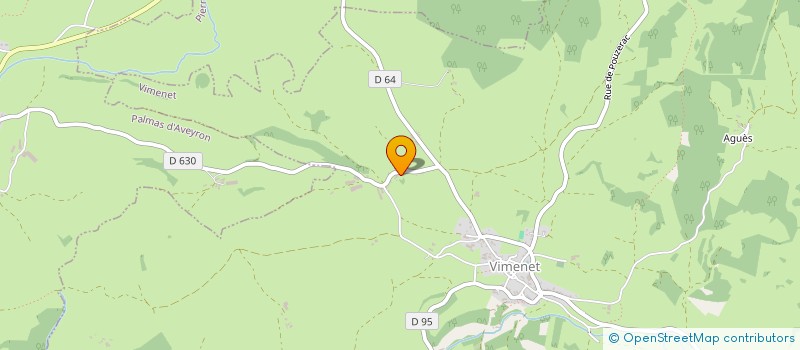 localisation de l'entreprise SAS CCMETHA  PALMAS D'AVEYRON