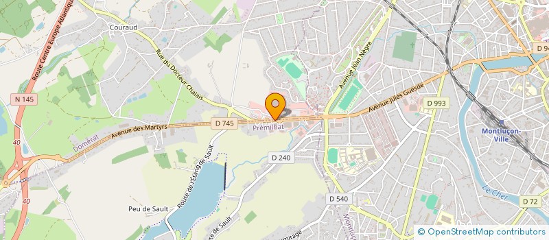 localisation de l'entreprise SAS CCMV à DOMERAT