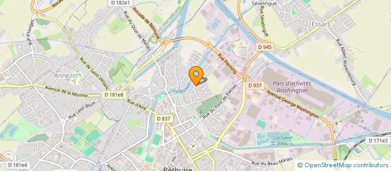 localisation de l'entreprise SAS CDBPH INVEST à BETHUNE