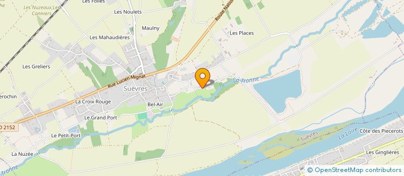 localisation de l'entreprise SAS CDI  SUEVRES