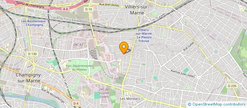 localisation de l'entreprise SAS CDS GESTION  VILLIERS-SUR-MARNE