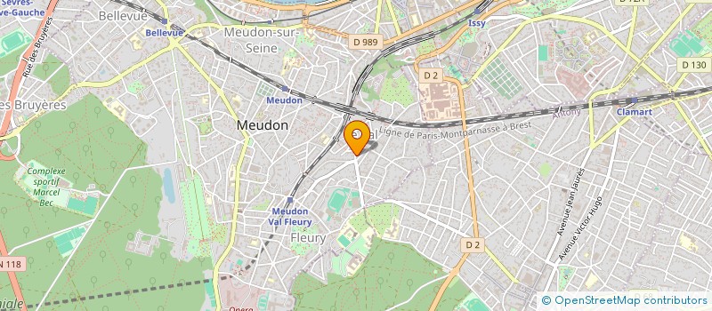 localisation de l'entreprise SAS CEDRIC LEBIGRE  MEUDON