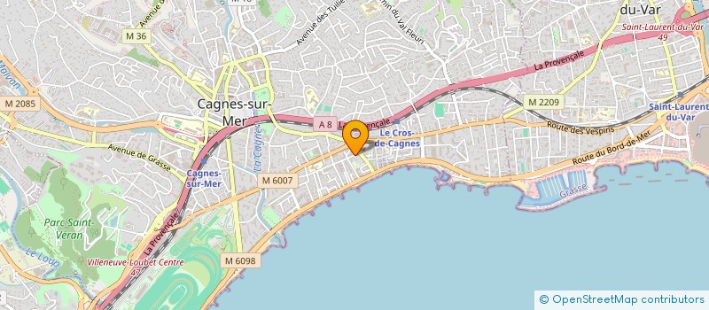 localisation de l'entreprise SAS CELI.DOM à CAGNES-SUR-MER