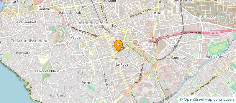 localisation de l'entreprise SAS CELLIER  MARSEILLE