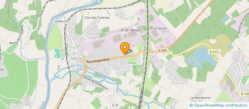 localisation de l'entreprise SAS CENT-CARAT à NERSAC