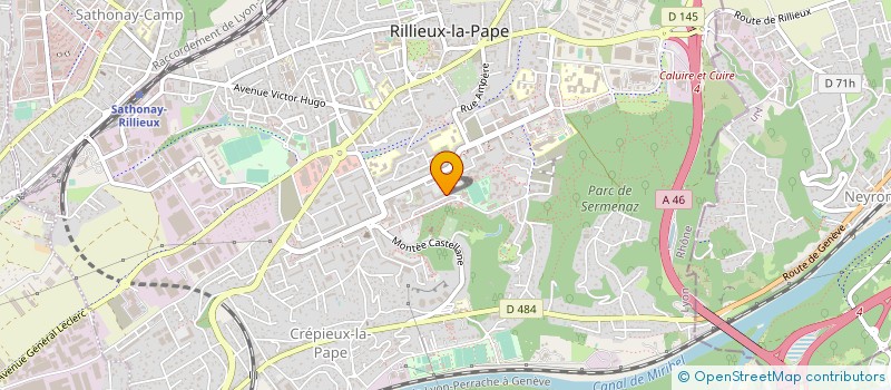 localisation de l'entreprise SAS CENTRALE AUTO à RILLIEUX LA PAPE
