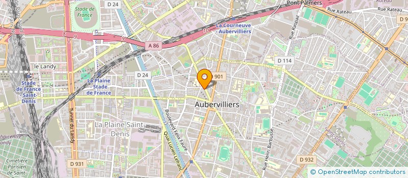localisation de l'entreprise SAS CENTRE ESTHETIQUE à AUBERVILLIERS