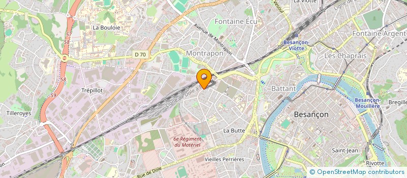 localisation de l'entreprise SAS CETTA  BESANCON