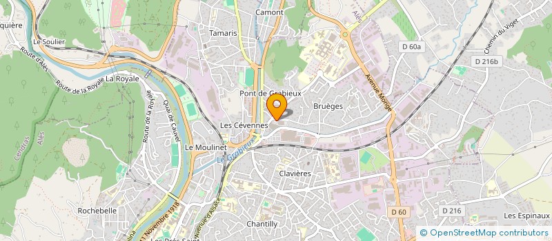 localisation de l'entreprise SAS CEVALES DISTRIBUTION à ALES