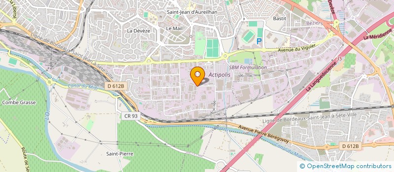 localisation de l'entreprise SAS CGB  HOUDEMONT