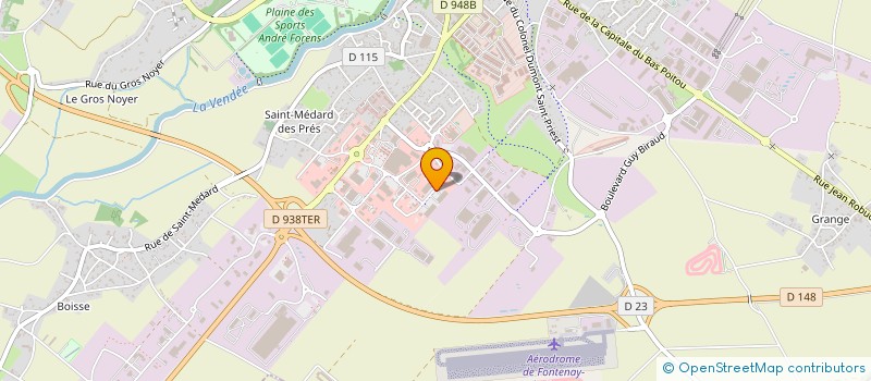 localisation de l'entreprise SAS CGB VENDEE SPORT à FONTENAY-LE-COMTE