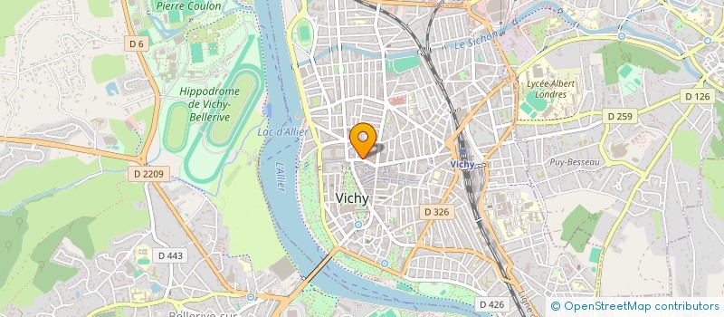 localisation de l'entreprise SAS CGPAM à VICHY