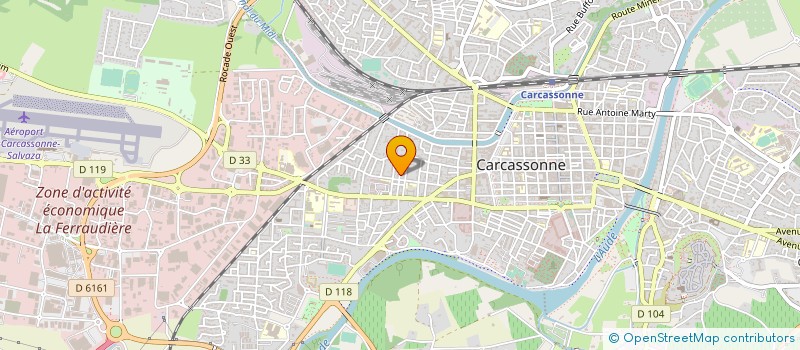 localisation de l'entreprise SAS CH METALLERIE à CARCASSONNE