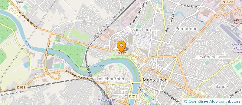 localisation de l'entreprise SAS CHALAIN  MONTAUBAN