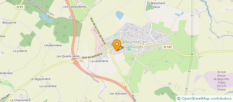 localisation de l'entreprise SAS CHAMA-STRUCTURES  LE MAY-SUR-EVRE