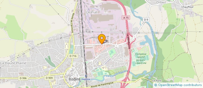 localisation de l'entreprise SAS CHAMBRIARD à ISSOIRE