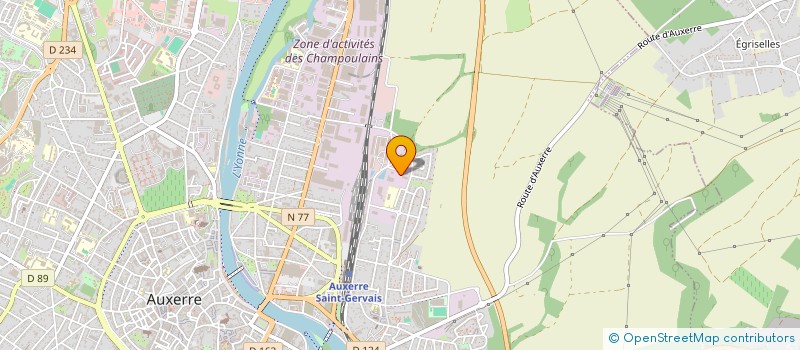 localisation de l'entreprise SAS CHAMEROY à AUXERRE