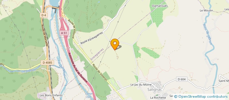 localisation de l'entreprise SAS CHAMP GENIS à SALIGNAC