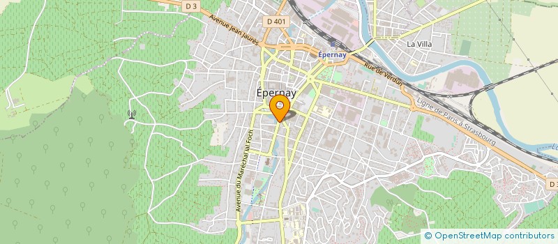 localisation de l'entreprise SAS CHAMPAGNE MANSARD ET BAILLET à EPERNAY