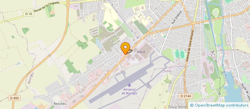 localisation de l'entreprise SAS CHAMS  BOURGES