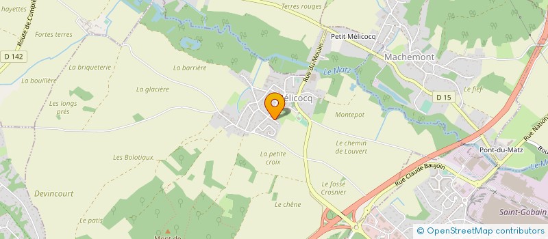 localisation de l'entreprise SAS CHANTIER PRUVOST  MELICOCQ