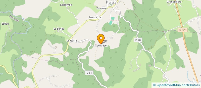 localisation de l'entreprise SAS CHATAIGNES DU VEINAZES à LACAPELLE-DEL-FRAISSE