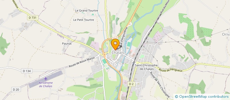 localisation de l'entreprise SAS CHATEAU DES PRINCES DE CHALAIS  CHALAIS