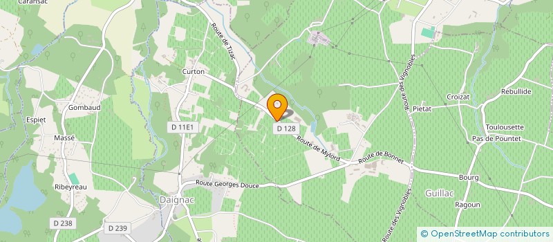 localisation de l'entreprise SAS CHATEAU MILORD à GREZILLAC