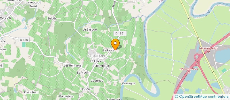 localisation de l'entreprise SAS CHATEAU PUY GUILHEM  SAILLANS