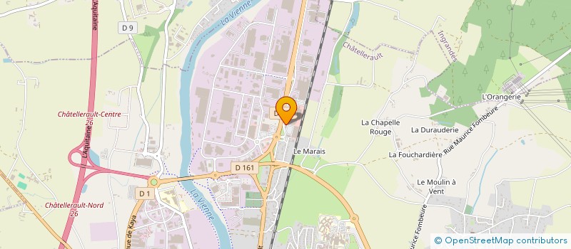 localisation de l'entreprise SAS CHATEL ARGENSON  CHATELLERAULT