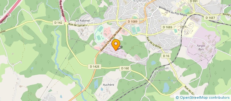 localisation de l'entreprise SAS CHATTE CONCEPT à EGLETONS