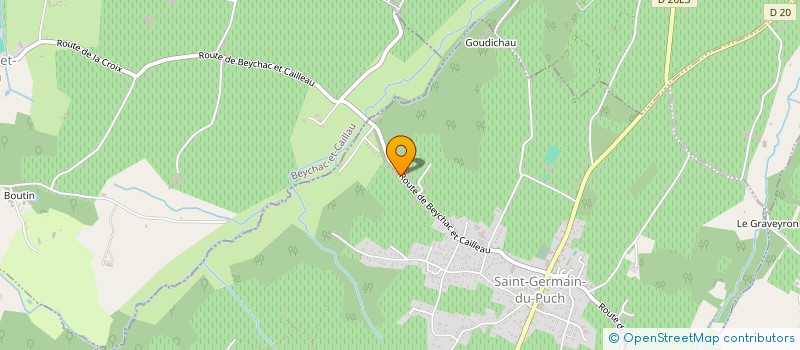 localisation de l'entreprise SAS CHAUFFER JUSTE  SAINT-GERMAIN-DU-PUCH