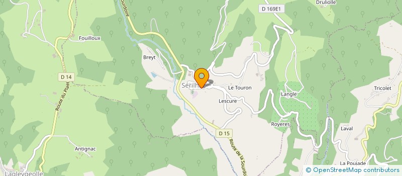 localisation de l'entreprise SAS CHAZAL ROMAIN  SERILHAC