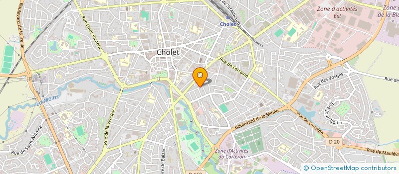 localisation de l'entreprise SAS CHESNE MULLER à CHOLET