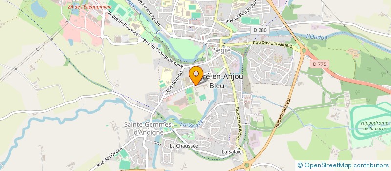 localisation de l'entreprise SAS CHESNEAU PIERRE à SEGRE-EN-ANJOU BLEU