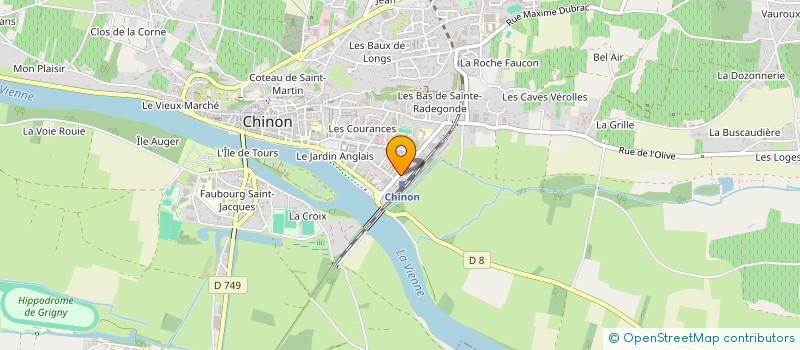 localisation de l'entreprise SAS CHEVALIER & ANGLADA  CHINON